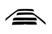 AVS 01-05 Chevy S10 Crew Cab Ventvisor Outside Mount Window Deflectors 4pc - Smoke - Burkken Auto Parts