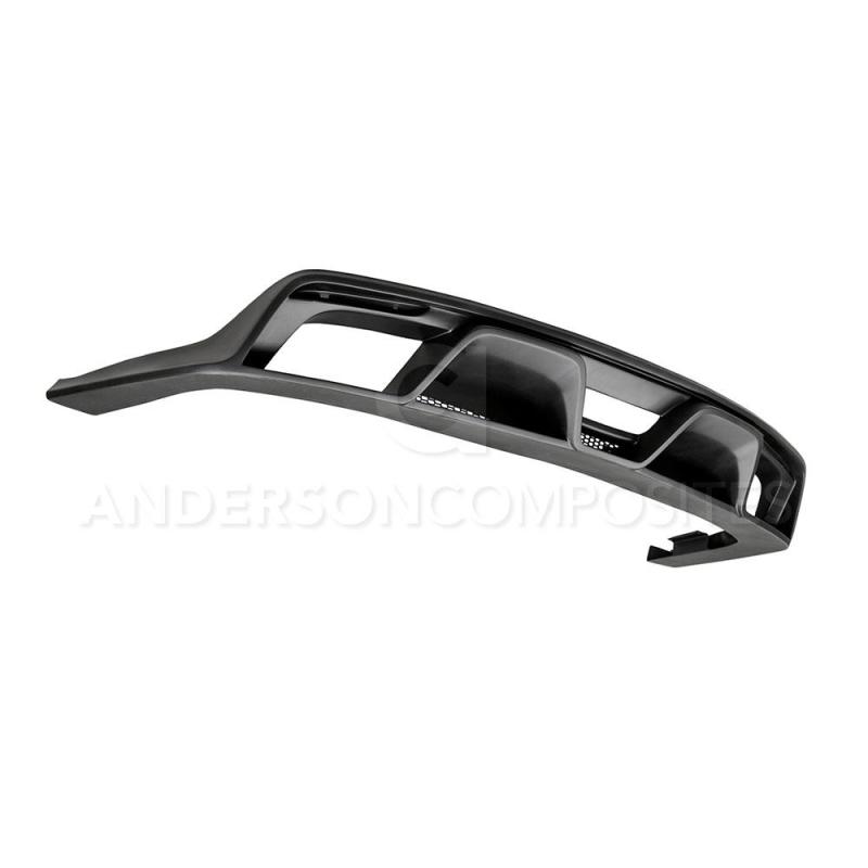 Anderson Composites 15-16 Ford Mustang R-Style Rear Valance (for Quad Tip Exhaust) - Burkken Auto Parts