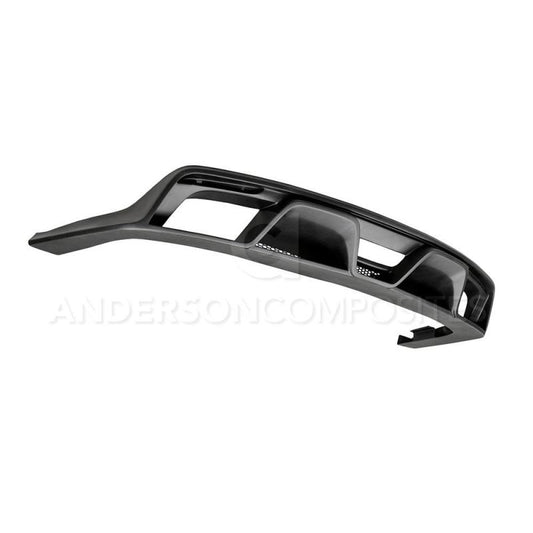 Anderson Composites 15-16 Ford Mustang R-Style Rear Valance (for Quad Tip Exhaust) - Burkken Auto Parts