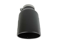 aFe Power Universal 5in Inlet 8in Outet MACH Force-XP Clamp-On Exhaust Tip - Black - Burkken Auto Parts