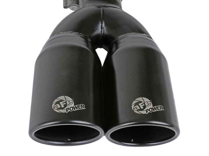 MACH Force-Xp 409 Stainless Steel Clamp-on Exhaust Tip 2.5in Inlet 3.5in Outlet - Black - Burkken Auto Parts