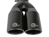 MACH Force-Xp 409 Stainless Steel Clamp-on Exhaust Tip 2.5in Inlet 3.5in Outlet - Black - Burkken Auto Parts