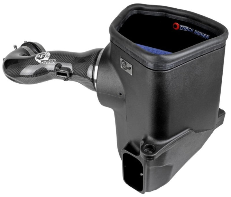 aFe 19-20 GM Trucks 5.3L/6.2L Track Series Carbon Fiber Cold Air Intake System With Pro 5R Filters - Burkken Auto Parts