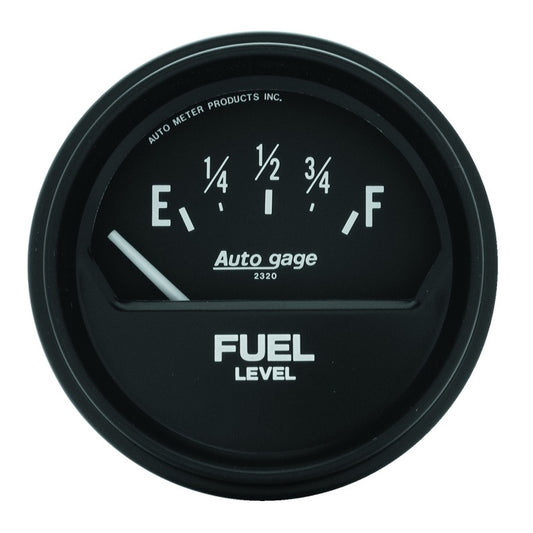 AutoMeter Gauge Fuel Level 2-5/8in. 73 Ohm(e) to 10 Ohm(f) Elec Black Autogage - Burkken Auto Parts