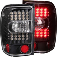 ANZO 2001-2011 Ford Ranger LED Taillights Black - Burkken Auto Parts