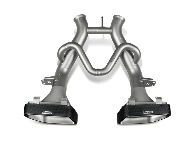 Akrapovic 14-17 McLaren 650S/650S Spyder Slip-On Line (Titanium) w/ Carbon Tips - Burkken Auto Parts