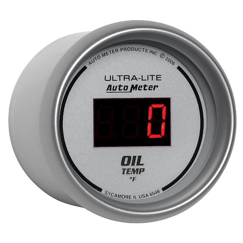 Autometer Ultra-Lite 52MM 0-340 Deg F Digital Oil Temperature - Burkken Auto Parts