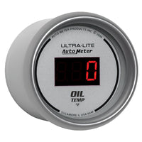 Autometer Ultra-Lite 52MM 0-340 Deg F Digital Oil Temperature - Burkken Auto Parts