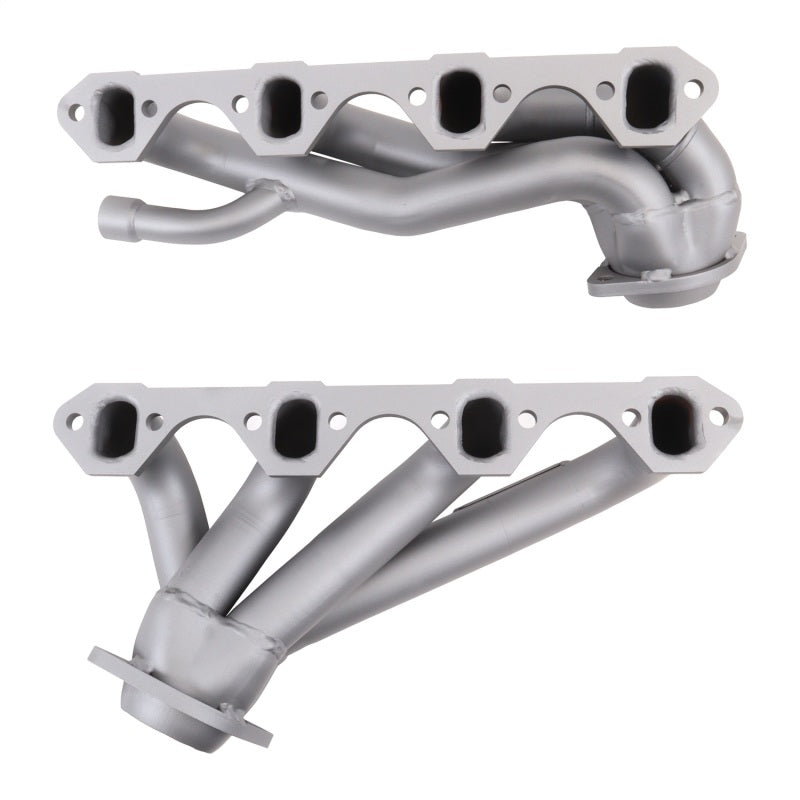 BBK 87-95 Ford F150 Truck 5.8 351 Shorty Unequal Length Exhaust Headers - 1-5/8 Titanium Ceramic - Burkken Auto Parts