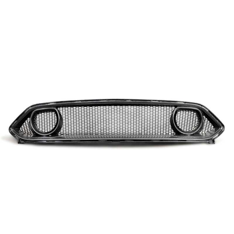 Anderson Composites 21-22 Ford Mustang Mach 1 CF Upper Grille - Burkken Auto Parts