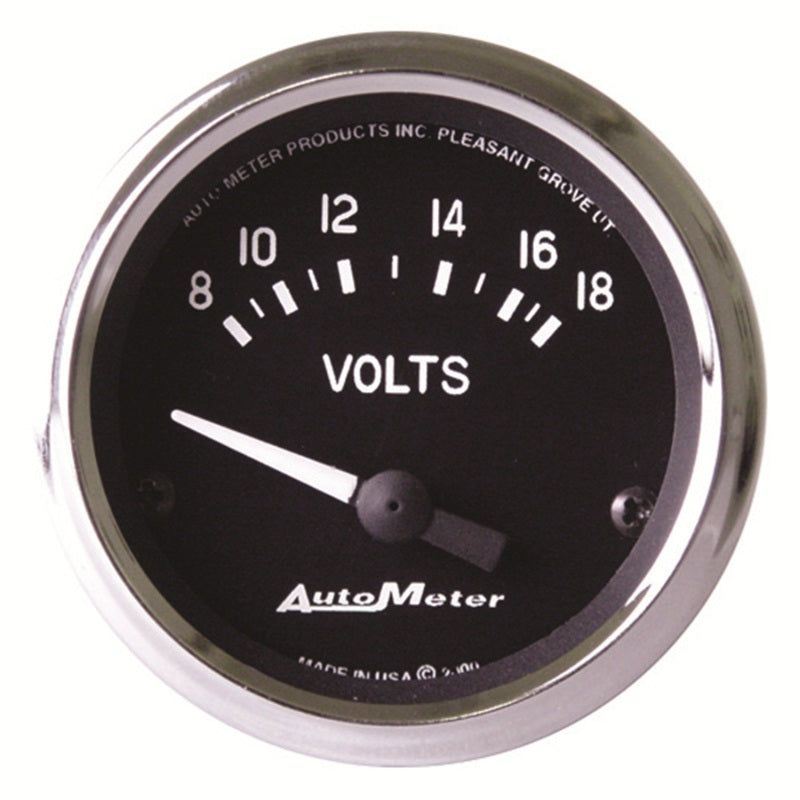 Autometer Cobra 2 1/16in 8-18 Volt Electric Voltmeter Gauge - Burkken Auto Parts