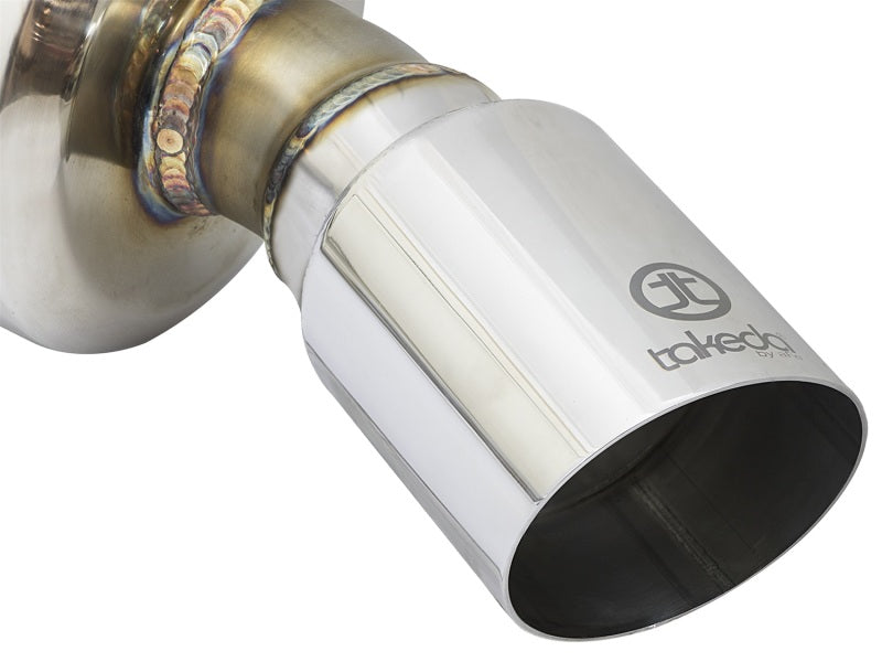 aFe POWER Takeda 16-17 Honda Civic I4-1.5L (t) 2.25-2.5in 304 SS CB Dual-Exit Exhaust Polish Tip - Burkken Auto Parts