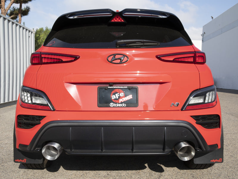aFe 22-23 Hyundai Kona N L4 2.0L (t) Takeda 3in 304 SS Axle-Back Exhaust System w/ Polished Tips - Burkken Auto Parts