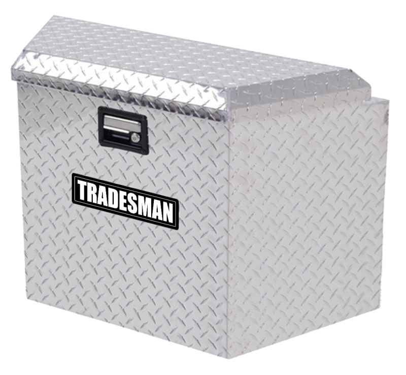 Tradesman Aluminum Trailer Tongue Storage Box (16in.) - Brite - Burkken Auto Parts