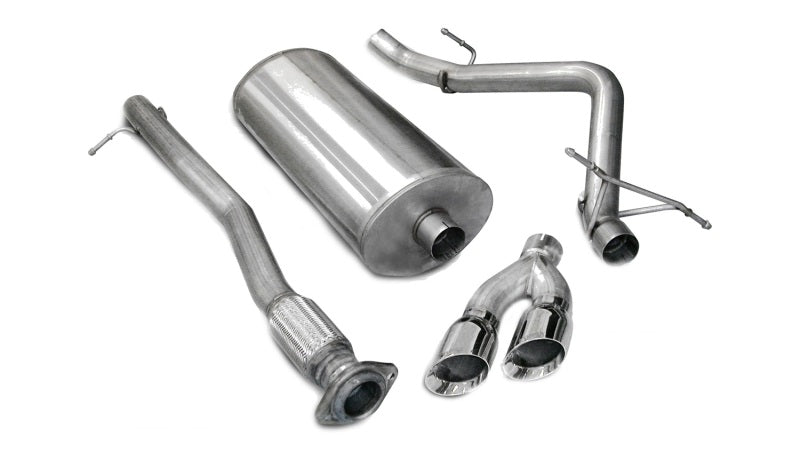 Corsa 2007-2008 Chevrolet Silverado Crew Cab/Short Bed 1500 4.8L V8 Polished Sport Cat-Back Exhaust - Burkken Auto Parts