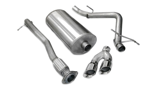 Corsa 2007-2008 Chevrolet Silverado Crew Cab/Short Bed 1500 4.8L V8 Polished Sport Cat-Back Exhaust - Burkken Auto Parts