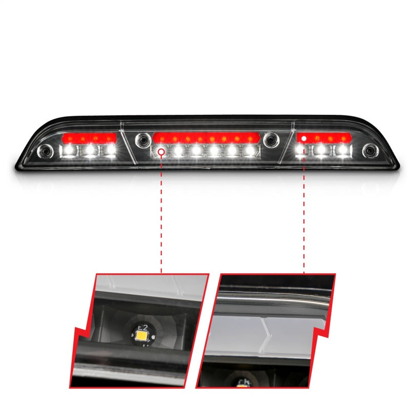 ANZO 15-20 Ford F-250 - F-550 LED Third Brake Light - Black Housing/Clear Lens - Burkken Auto Parts