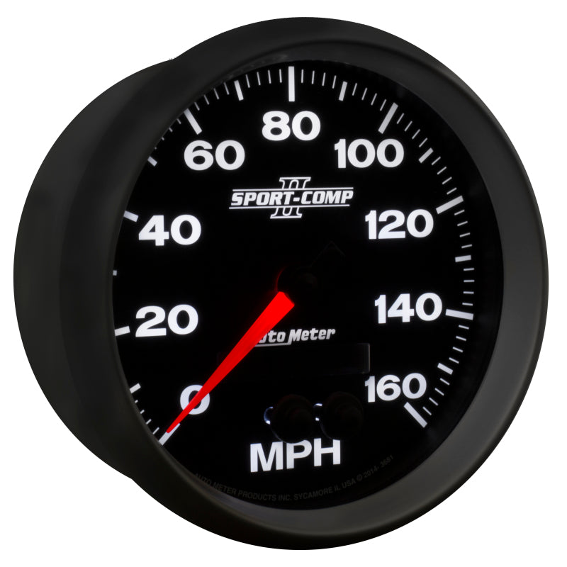Autometer Sport-Comp II 5in 0-140MPH In-Dash Electronic GPS Programmable Speedometer - Burkken Auto Parts