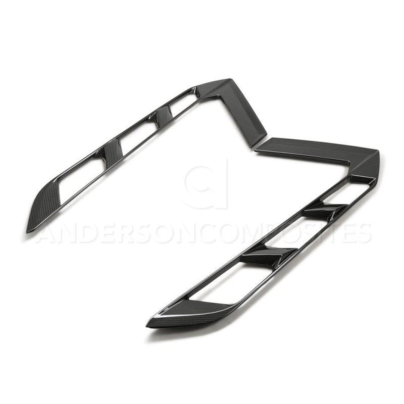 Anderson Composites 20-21 Chevrolet Corvette C8 Carbon Fiber Rear Hatch Vents - Burkken Auto Parts