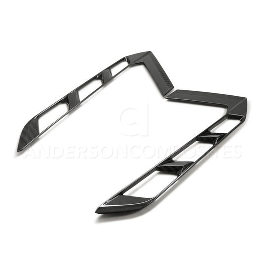 Anderson Composites 20-21 Chevrolet Corvette C8 Carbon Fiber Rear Hatch Vents - Burkken Auto Parts