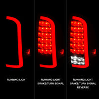 ANZO 05-15 Toyota Tacoma Full LED Tail Lights w/Light Bar Sequential Black Housing Smoke Lens - Burkken Auto Parts