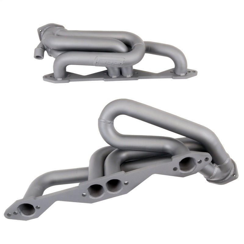 BBK 96-98 GM Truck SUV 5.0 5.7 Shorty Tuned Length Exhaust Headers - 1-5/8 Titanium Ceramic - Burkken Auto Parts