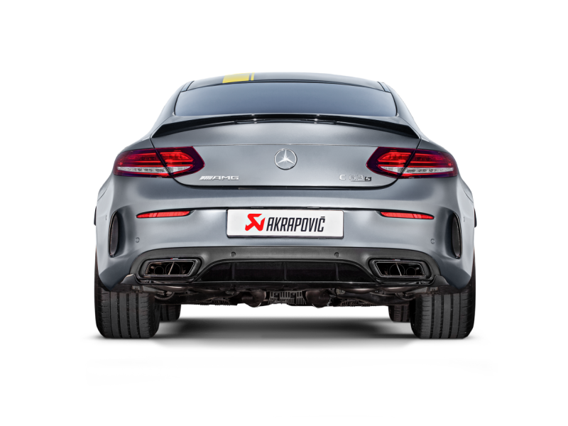 Akrapovic 16-17 AMG C63 Coupe Evolution Line Cat Back (Titanium) w/ Carbon Tips (Req. Link Pipe) - Burkken Auto Parts