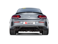 Akrapovic 16-17 AMG C63 Coupe Evolution Line Cat Back (Titanium) w/ Carbon Tips (Req. Link Pipe) - Burkken Auto Parts