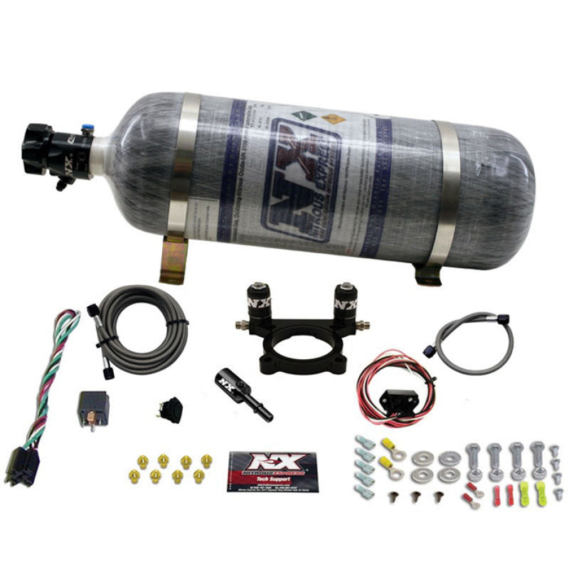 Nitrous Express 13-16 Dodge Dart 2.0L Nitrous Plate Kit (35-100HP) w/Composite Bottle - Burkken Auto Parts
