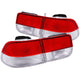 ANZO 1996-2000 Honda Civic Taillights Red/Clear - OEM 4pc - Burkken Auto Parts