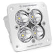 Baja Designs Squadron Pro Spot Pattern White Flush Mount LED Light Pod - Clear - Burkken Auto Parts