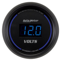 Autometer Cobalt Digital 52.4mm Black Voltmeter - Burkken Auto Parts