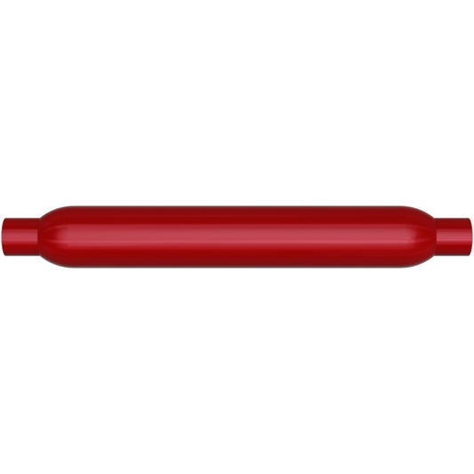 MagnaFlow Muffler Red Pack Series Glasspack 3.5in Rd 22in Body Length 2.25in/2.25in Inlet/Outlet