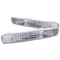 ANZO 1996-1997 Honda Accord Euro Parking Lights Chrome - Burkken Auto Parts
