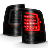 ANZO 2009-2018 Dodge Ram 1500 LED Taillight Plank Style Black w/Smoke Lens - Burkken Auto Parts