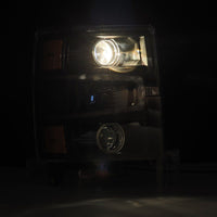 AlphaRex 14-15 Chevy 1500 PRO-Series Projector Headlights Black w/ Sequential Signal &  DRL - Burkken Auto Parts