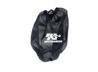K&N Black Drycharger Round Tapered Air Filter Wrap 5in Top ID / 7.5in Base ID / 8in Height - Burkken Auto Parts