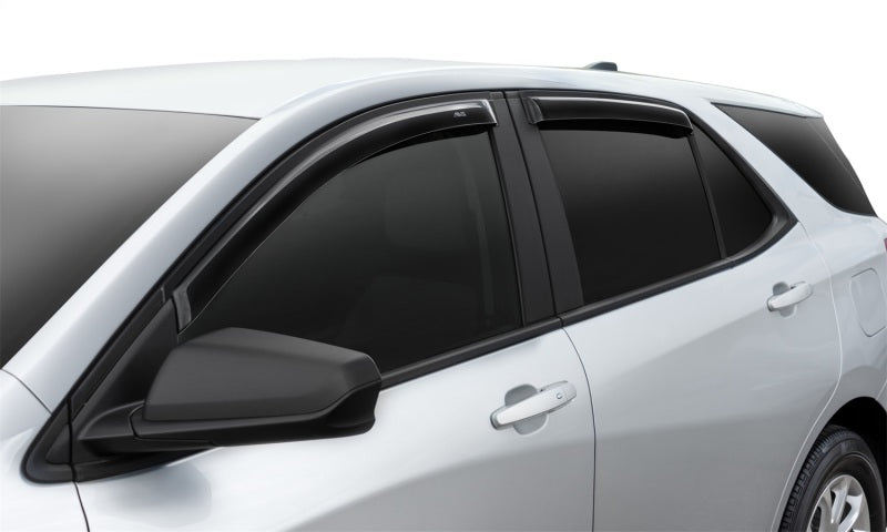 AVS 2018 Chevy Equinox Ventvisor Outside Mount Window Deflectors 4pc - Smoke - Burkken Auto Parts