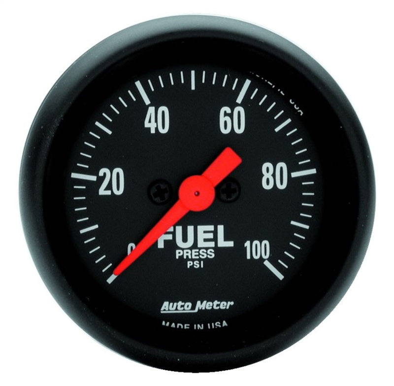 Autometer FSE 52.4mm 0-100 PSI w/o Peak & Valley Fuel Press Gauge - Burkken Auto Parts