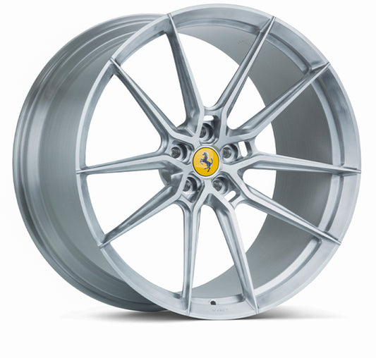 Vossen x Novitec NF9 22x12in - 5x114.3 BP - ET42 - Brushed Gloss Clear Ferrari GTC4Lusso Rear Wheel