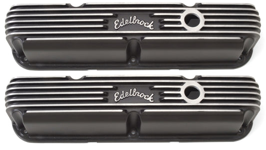 Edelbrock Valve Cover Classic Series Chrysler La 318-340-360 CI V8 Black - Burkken Auto Parts