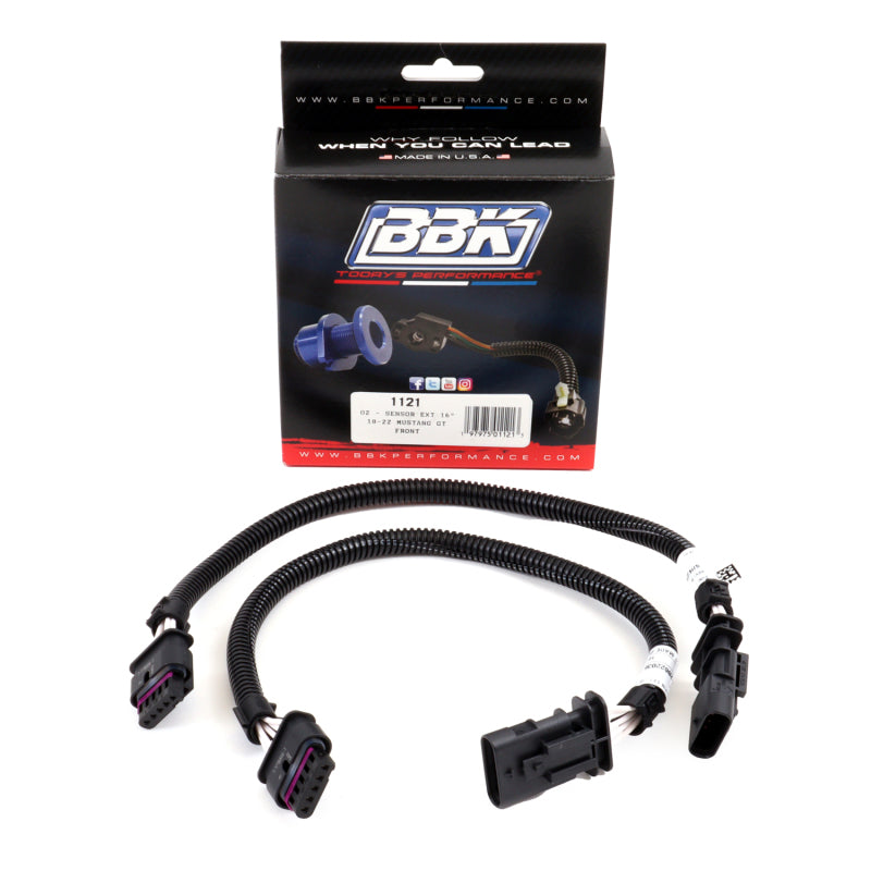 BBK 18-20 Ford Mustang GT O2 Sensor Wire Harness Extensions 16in (Pair) - Burkken Auto Parts
