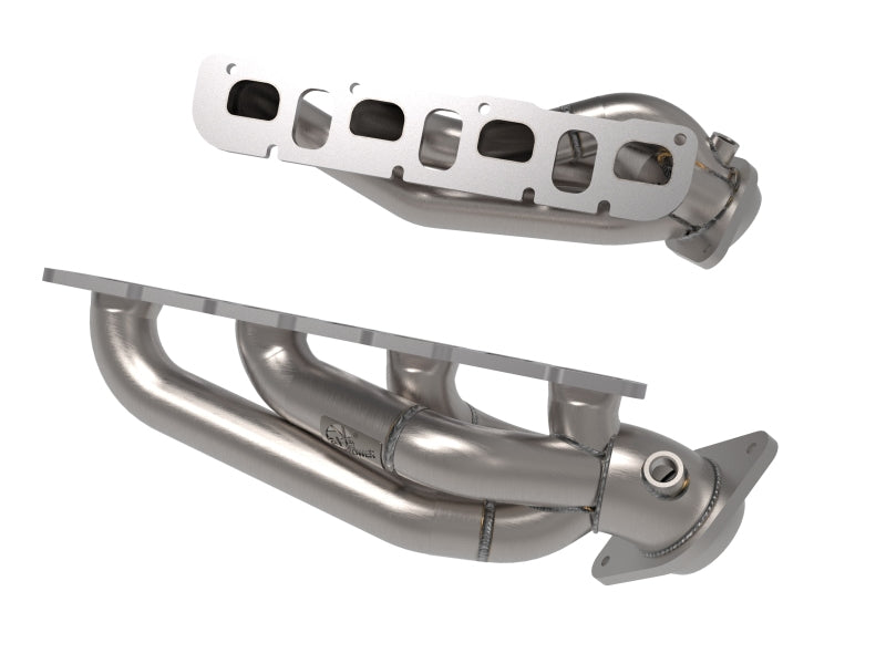 aFe 21-22 Jeep Wrangler 392 Twisted Steel Header 1-7/8 IN to 2-3/4 IN 304 w/ Raw Finish - Burkken Auto Parts