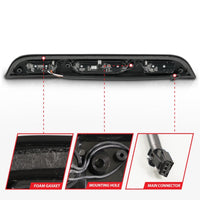 ANZO 15-20 Ford F-250 - F-550 LED Third Brake Light - Black Housing/Clear Lens - Burkken Auto Parts