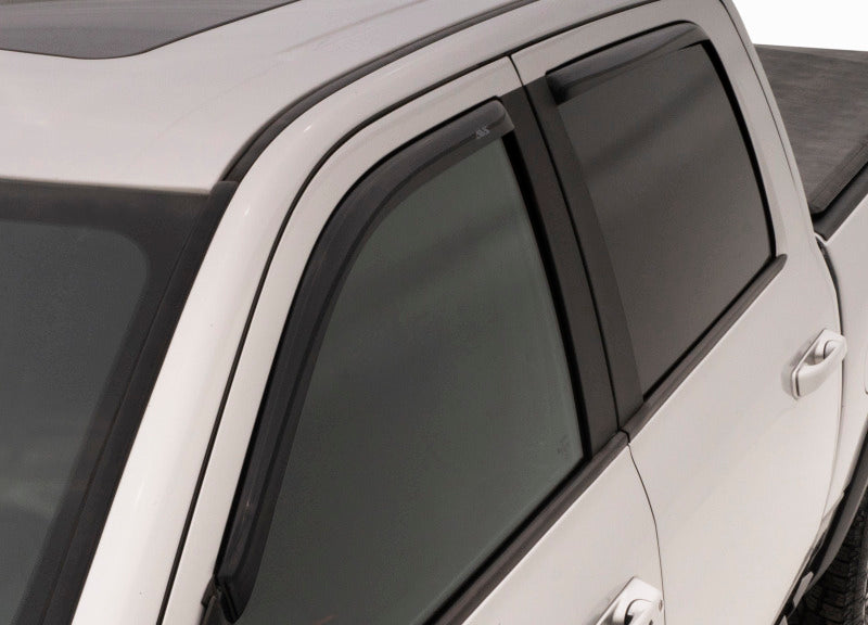 AVS 16-18 Toyota Tacoma Double Cab Ventvisor In-Channel Front & Rear Window Deflectors 4pc - Smoke - Burkken Auto Parts
