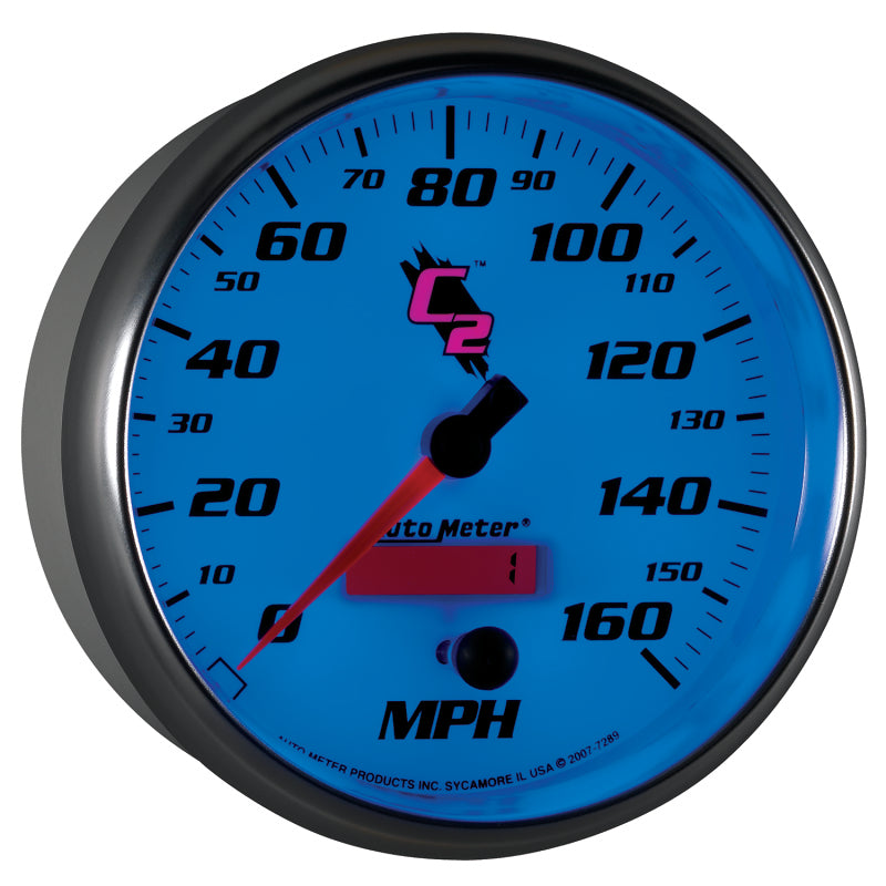 Autometer C2 5 inch 160MPH In-Dash Electronic Programmable Speedometer - Burkken Auto Parts