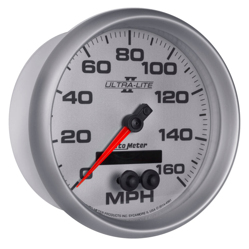 Autometer Ultra-Lite II 5in 0-140MPH In-Dash Electronic GPS Programmable Speedometer - Burkken Auto Parts