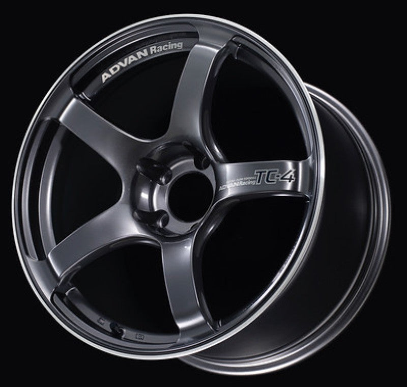 Advan TC4 17x7.0 +47 4-100 Racing Gunmetallic & Ring Wheel - Burkken Auto Parts
