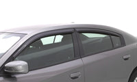 AVS 11-18 Dodge Charger Ventvisor Outside Mount Window Deflectors 4pc - Smoke - Burkken Auto Parts