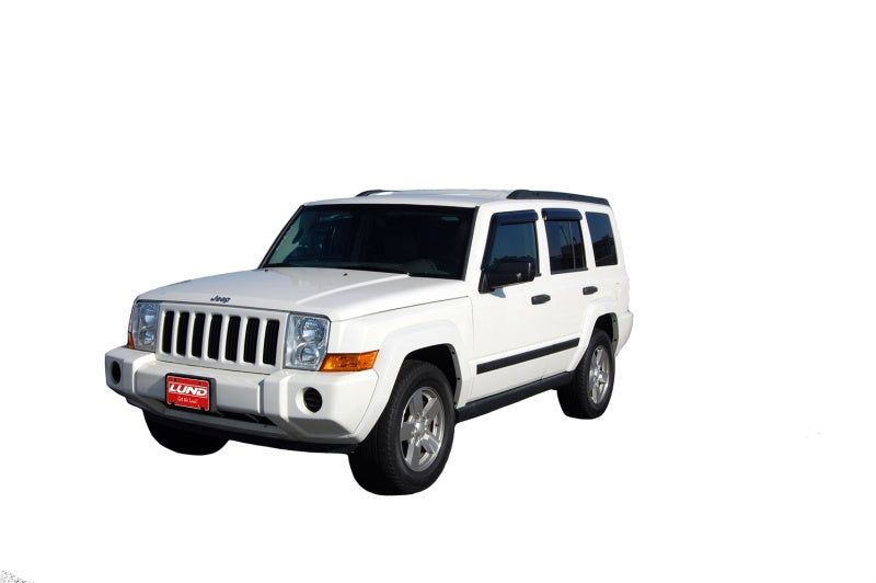 AVS 06-10 Jeep Commander Ventvisor Outside Mount Window Deflectors 4pc - Smoke - Burkken Auto Parts